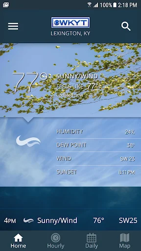 WKYT FirstAlert Weather डाउनलोड करें – सटीक मौसम अपडेट - Screenshot 1