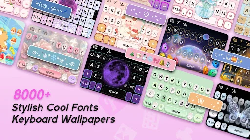 Cool Fonts Keyboard & Themes डाउनलोड करें – बेहतरीन फोंट्स और कीबोर्ड - Screenshot 1