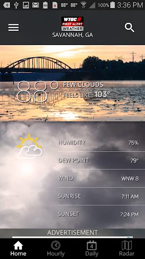 WTOC First Alert Radar डाउनलोड करें – सटीक मौसम अपडेट - Screenshot 1