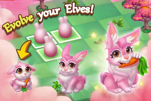 Merge Elves-Merge 3 Puzzles डाउनलोड करें – जादुई गार्डन गेम - Screenshot 15