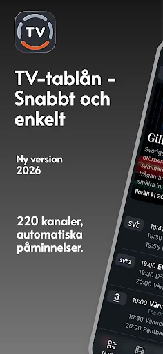 tv24.se: Svensk TV-guide डाउनलोड करें – पसंदीदा शो और रिमाइंडर - Screenshot 1