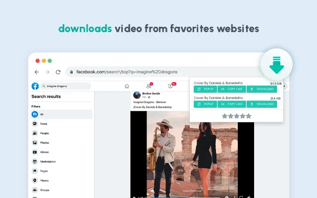 Video Downloader for Web डाउनलोड करें – सभी वीडियो सुरक्षित करें - Screenshot 1