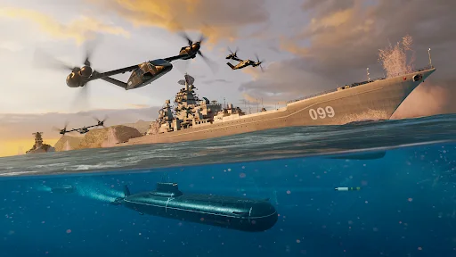 Modern Warships डाउनलोड करें – आधुनिक युद्धपोत PvP गेम - Screenshot 13