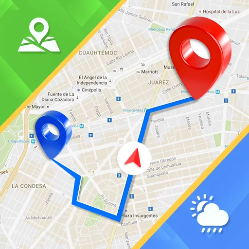 Maps, Navigation & Directions डाउनलोड करें – ऑफ़लाइन मार्ग और नेविगेशन
