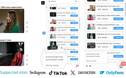 DataTool Video Downloader डाउनलोड करें – TikTok और सोशल मीडिया वीडियो - Screenshot 5