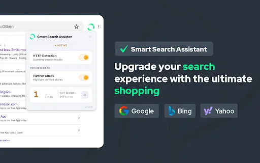 Smart Search Assistant डाउनलोड करें – सुरक्षित शॉपिंग और कूपन - Screenshot 1