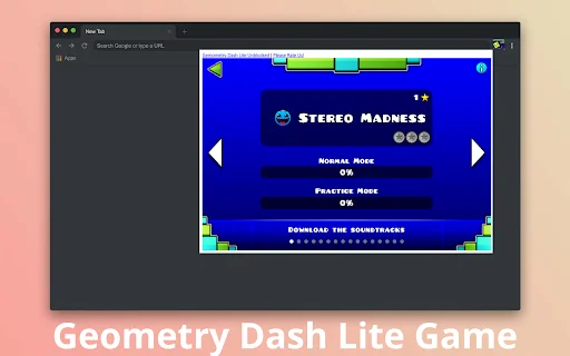 Geometry Dash Lite Chrome के लिए – अब अपने ब्राउज़र पर खेलें - Screenshot 2