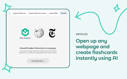 Knowt Chrome Extension डाउनलोड करें – Quizlet इम्पोर्ट और AI नोट्स - Screenshot 4