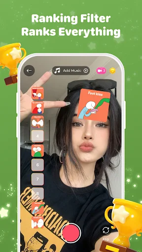 Funny Filters: FYP Challenge डाउनलोड करें – वायरल फिल्टर्स और फन वीडियो - Screenshot 3