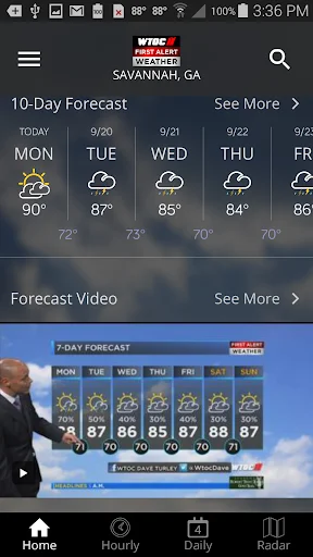 WTOC First Alert Radar डाउनलोड करें – सटीक मौसम अपडेट - Screenshot 5