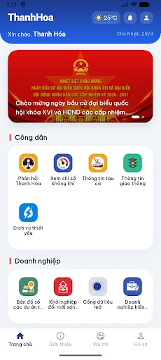 Ứng dụng số Thanh Hóa डाउनलोड करें – सरकारी सेवाएं अब आपके फोन पर - Screenshot 1