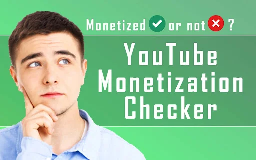 Check Monetization एक्सटेंशन डाउनलोड करें – YouTube चैनल मोनेटाइजेशन चेक करें - Screenshot 1