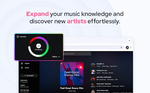 Music Identifier डाउनलोड करें – ब्राउज़र में गाने की पहचान करें - Screenshot 3