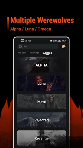 AlphaFiction-Werewolf & Romance App डाउनलोड करें – बेहतरीन वेबनोवेल्स - Screenshot 4