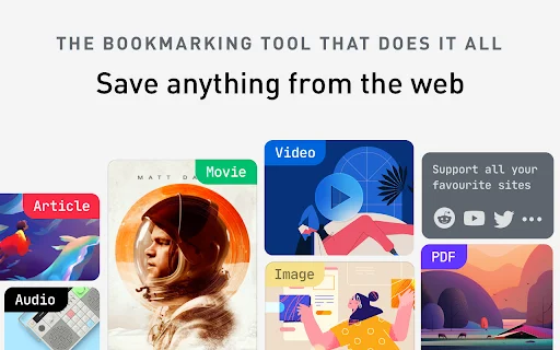 Raindrop.io डाउनलोड करें – बेहतरीन बुकमार्क मैनेजर और ऑर्गनाइज़र - Screenshot 1