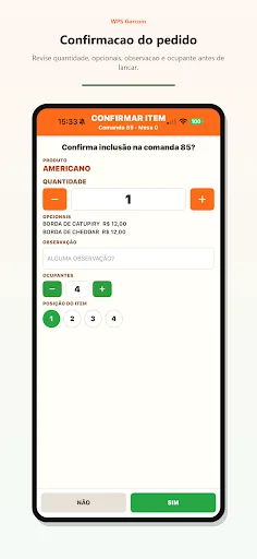 WPS Garçom डाउनलोड करें – रेस्तरां प्रबंधन के लिए बेहतरीन ऐप - Screenshot 5