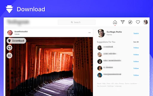 Instagram Downloader – ToolMaster | फोटो और वीडियो डाउनलोड करें - Screenshot 5