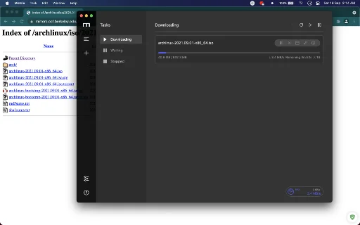 Motrix WebExtension डाउनलोड करें – ब्राउज़र डाउनलोड मैनेजर - Screenshot 1