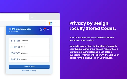2FA Authenticator डाउनलोड करें – ब्राउज़र के लिए सुरक्षित 2-स्टेप वेरिफिकेशन - Screenshot 3