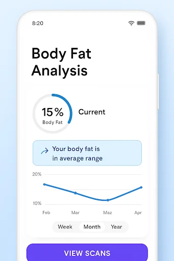 Formfy: AI Body Fat Scanner डाउनलोड करें – AI फिटनेस ट्रैकर - Screenshot 18