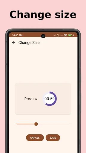 Floating Timer डाउनलोड करें – स्क्रीन पर फ्लोटिंग टाइमर और स्टॉपवॉच - Screenshot 4