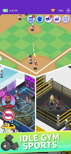 Idle GYM Sports डाउनलोड करें – बेस्ट जिम सिम्युलेटर गेम - Screenshot 4