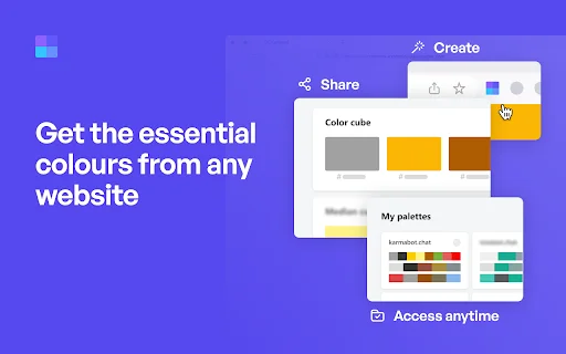 Site Palette डाउनलोड करें – किसी भी वेबसाइट से कलर पैलेट निकालें - Screenshot 1