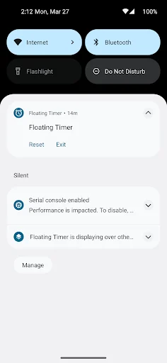 Floating Timer डाउनलोड करें – स्क्रीन पर फ्लोटिंग टाइमर और स्टॉपवॉच - Screenshot 8