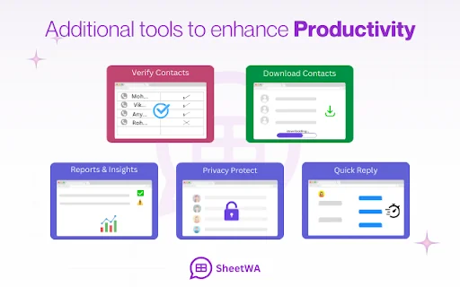 SheetWA डाउनलोड करें – Google Sheets से WhatsApp पर बल्क मैसेज भेजें - Screenshot 3