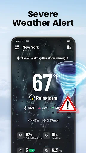 Local Weather: Live Forecast डाउनलोड करें – सटीक मौसम अपडेट - Screenshot 3