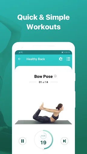 Yoga Poses ऐप डाउनलोड करें – शुरुआती लोगों के लिए योग कक्षाएं - Screenshot 2