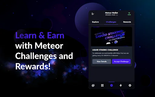 Meteor Wallet डाउनलोड करें – NEAR टोकन और NFT के लिए सुरक्षित क्रिप्टो वॉलेट - Screenshot 4