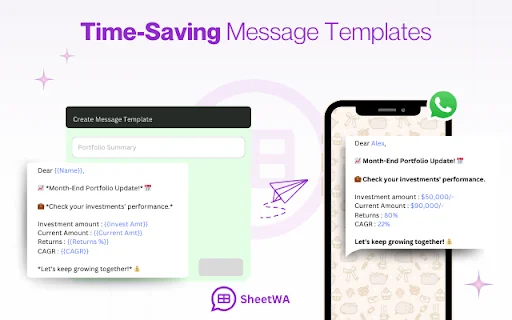 SheetWA डाउनलोड करें – Google Sheets से WhatsApp पर बल्क मैसेज भेजें - Screenshot 2
